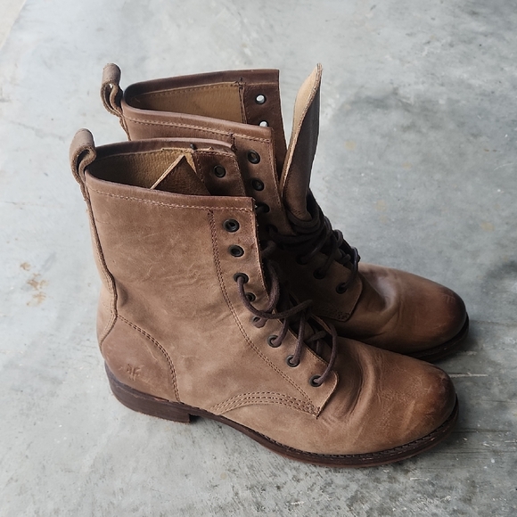 Frye Veronica Combat Boots - Picture 1 of 11